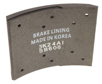 839 р. Накладка тормозной колодки HYUNDAI HD160,170,450,500 передней (F2) (скос) (шир.156мм,10отв.) SANGSIN SANGSIN sl204  с доставкой в г. Кемерово. Увеличить фотографию 2