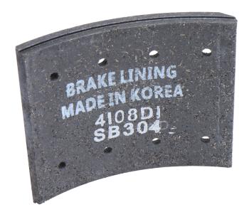 459 р. Накладка тормозной колодки HYUNDAI HD120 (шир.120мм, 8 отверстий) передней SANGSIN SANGSIN sl213  с доставкой в г. Кемерово. Увеличить фотографию 2