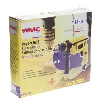 2 199 р. Дрель ударная 500Вт, 3100 обмин., патрон 1.5-13мм с аксессуарами WMC TOOLS WMC TOOLS wmc-z1j-dh31-13  с доставкой в г. Кемерово. Увеличить фотографию 4