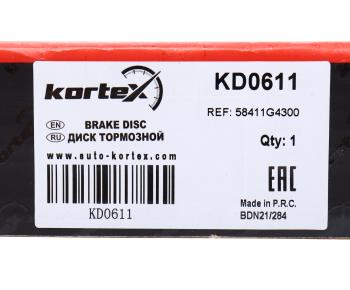 2 879 р. Диск тормозной KIA Ceed (18-) задний (1шт.) KORTEX KORTEX kd0611  с доставкой в г. Кемерово. Увеличить фотографию 5