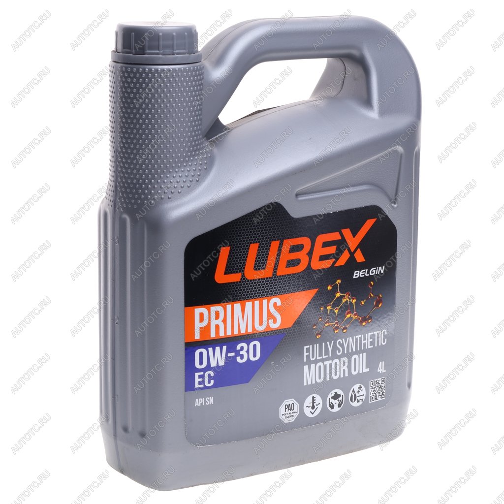 3 899 р. Масло моторное PRIMUS EC SN 0W30 синт.4л LUBEX LUBEX l034-1298-0404  с доставкой в г. Кемерово