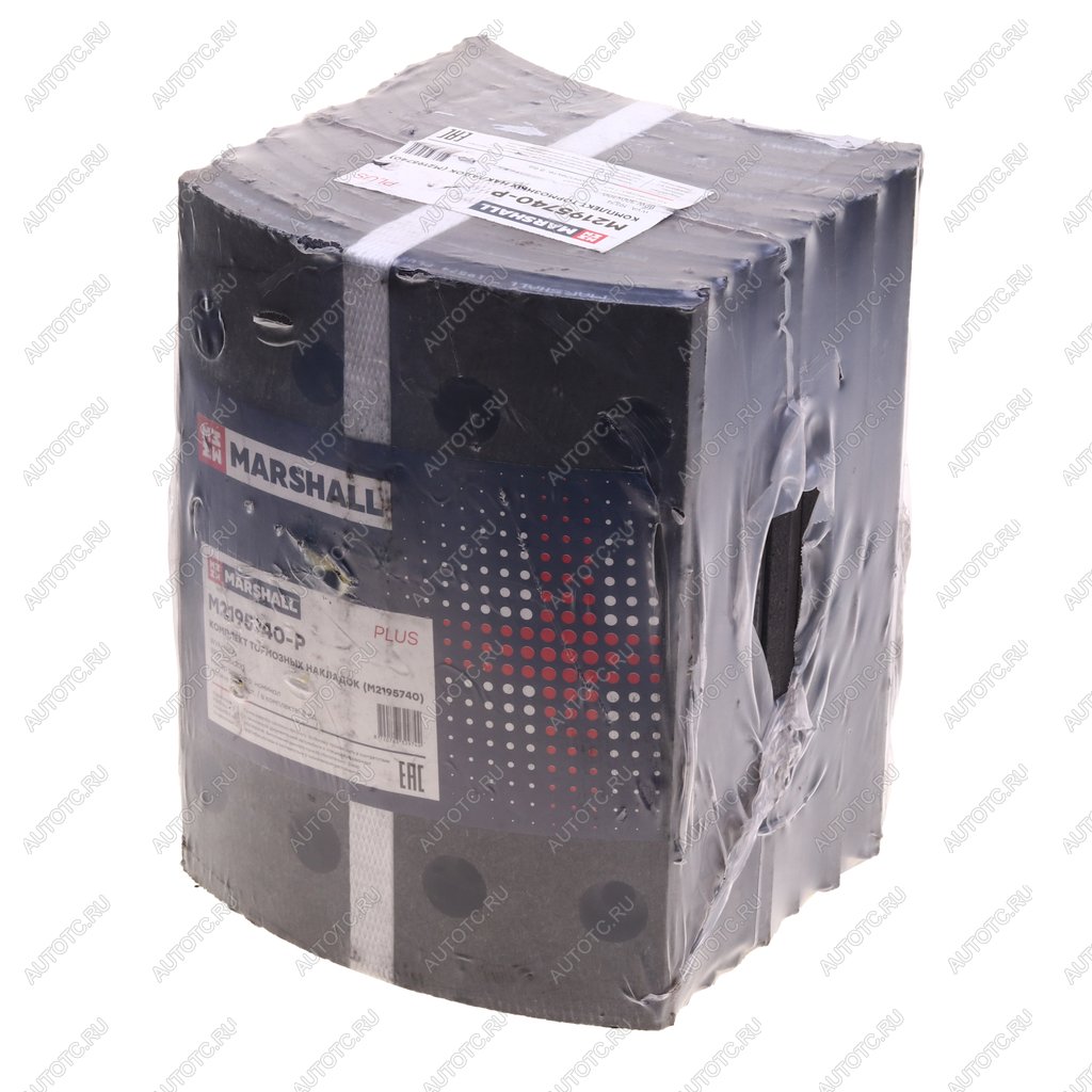 5 499 р. Накладка тормозной колодки BPW (300x200) стандарт PLUS 64 отв. 8x1593251 (8шт.) MARSHALL MARSHALL m2195740-p  с доставкой в г. Кемерово