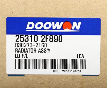 10 799 р. Радиатор KIA Cerato (06-) (1.6) МКПП DOOWON DOOWON 25310-2f890  с доставкой в г. Кемерово. Увеличить фотографию 5