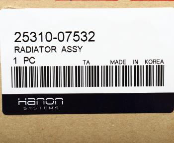 7 349 р. Радиатор KIA Picanto (07-) охлаждения двигателя HCC (HANON) HCC 25310-07532  с доставкой в г. Кемерово. Увеличить фотографию 5