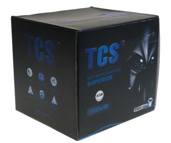 4 099 р. Аккумулятор TCS AGM 14Ач TCS 6ст14 ytx14-bs  с доставкой в г. Кемерово. Увеличить фотографию 3