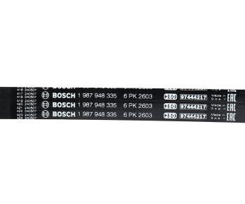 2 899 р. Ремень приводной поликлиновой 6PK2604 JEEP Grand Cherokee (2.7/4.0) BOSCH BOSCH 1987948335 BOSCH 1987948335  с доставкой в г. Кемерово. Увеличить фотографию 4