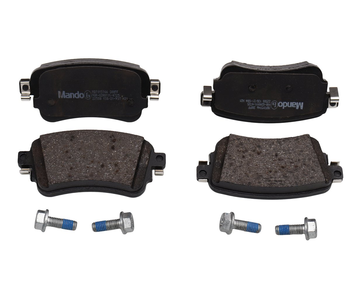 4 389 р. Колодки тормозные PEUGEOT Expert CITROEN Jumper (16-) задние (4шт.) MANDO MANDO mbf015946 MANDO mbf015946  с доставкой в г. Кемерово
