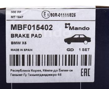 4 899 р. Колодки тормозные BMW X5 E53 (02-) (4.44.8) передние (4шт.) MANDO MANDO mbf015402  с доставкой в г. Кемерово. Увеличить фотографию 6