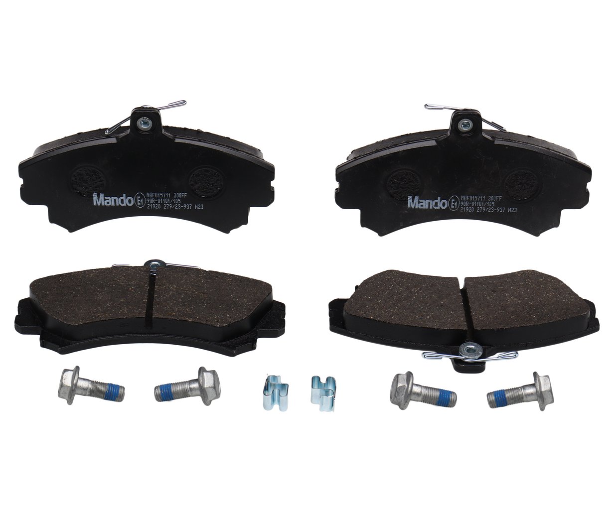 2 279 р. Колодки тормозные MITSUBISHI Colt (04-12) передние (4шт.) MANDO MANDO mbf015711 MANDO mbf015711  с доставкой в г. Кемерово