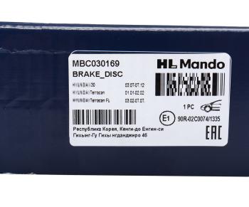 3 579 р. Диск тормозной HYUNDAI Terracan (01-) передний (1шт.) MANDO MANDO mbc030169 MANDO mbc030169  с доставкой в г. Кемерово. Увеличить фотографию 5