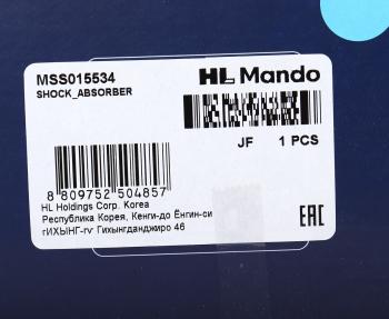 4 849 р. Амортизатор MITSUBISHI Lancer 10 (07-) задний левый/правый газовый MANDO MANDO mss015534 MANDO mss015534  с доставкой в г. Кемерово. Увеличить фотографию 4