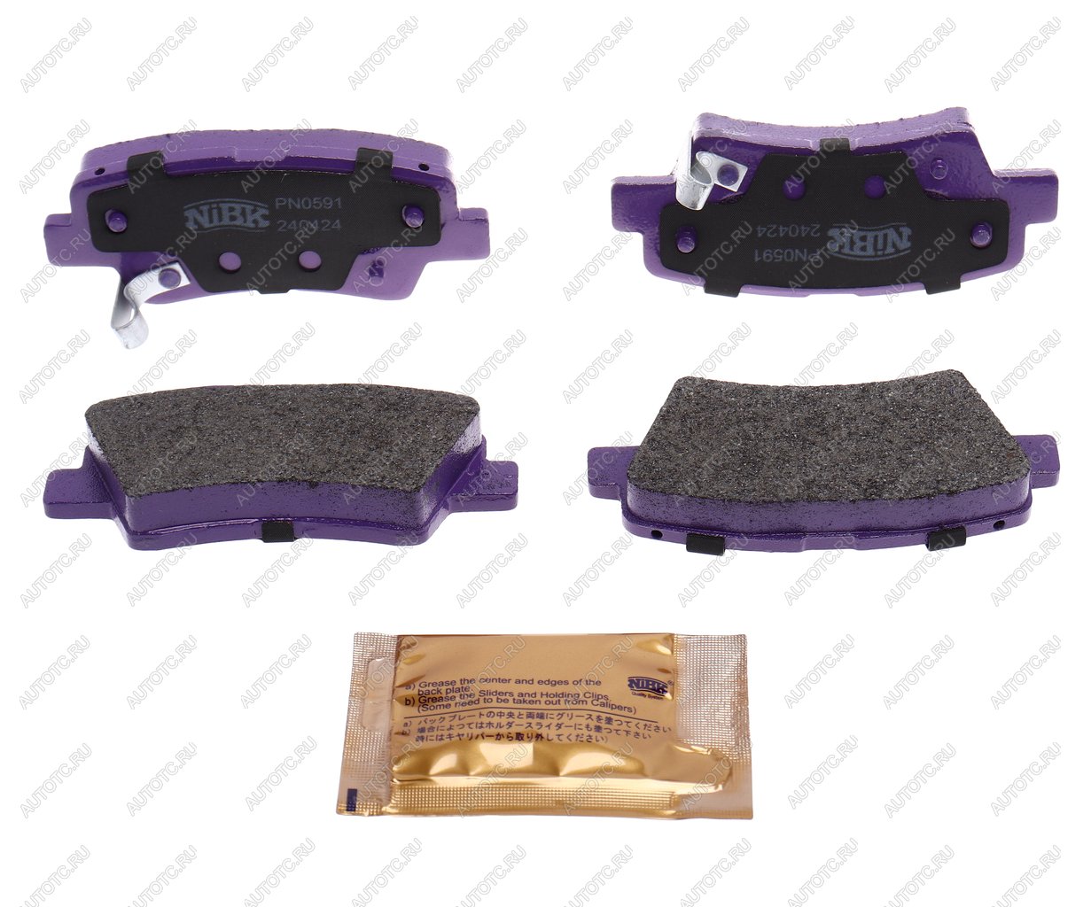 2 899 р. Колодки тормозные HYUNDAI Sonata (06-) задние (4шт.) NIBK NIBK pn0591 NIBK pn0591  с доставкой в г. Кемерово