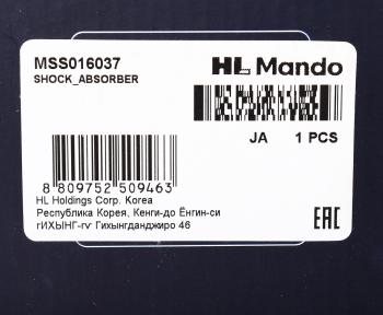 5 749 р. Амортизатор NISSAN Primera (P12E) (02-) передний правый газовый MANDO MANDO mss016037 MANDO mss016037  с доставкой в г. Кемерово. Увеличить фотографию 3
