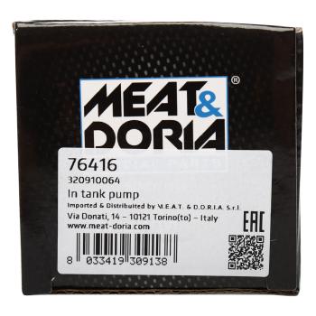1 649 р. Насос топливный OPEL Astra G (01-05) (1.6),Corsa B (93-00) (1.01.41.6) электрический MEAT&DORIA MEAT&DORIA 76416  с доставкой в г. Кемерово. Увеличить фотографию 6