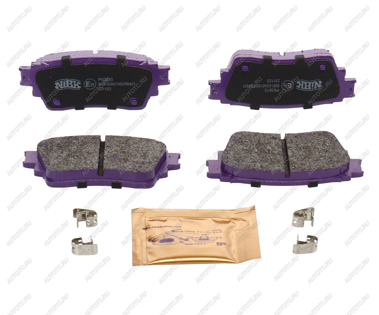 3 399 р. Колодки тормозные MITSUBISHI Outlander (GF) (12-) задние (4шт.) NIBK NIBK pn3815  с доставкой в г. Кемерово