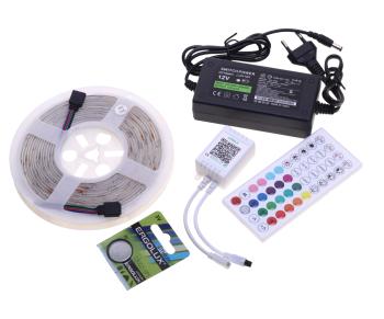 1 199 р. Лента светодиодная гибкая 12W 5м IP65 12V RGB цветная, пульт управления GRISARD ELECTRIC GRISARD ELECTRIC gre-002-0121  с доставкой в г. Кемерово. Увеличить фотографию 1