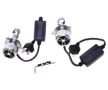 5 649 р. Лампа светодиодная 12V H4 P43t линза 4300K бокс (2шт.) CLEARLIGHT CLEARLIGHT kbm cl h4 mini pro 4k-2  с доставкой в г. Кемерово. Увеличить фотографию 2