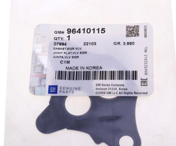 126 р. Прокладка CHEVROLET Aveo (03-08) клапана рециркуляции отработанных газов (EGR) OE GENERAL MOTORS 96410115  с доставкой в г. Кемерово. Увеличить фотографию 3