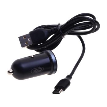 719 р. Устройство зарядное в прикуриватель 1USB + 1 Type C 12V XO XO cc56 black  с доставкой в г. Кемерово. Увеличить фотографию 2