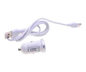 669 р. Устройство зарядное в прикуриватель 1USB + 1 Type C 12V XO XO cc56 white  с доставкой в г. Кемерово. Увеличить фотографию 2