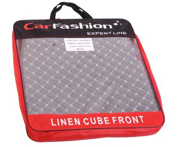 2 469 р. Накидка на сиденье твид т.серая св.серая строчка (4 предм.) (2шт.) Linen Cube Front CARFASHION CARFASHION 26205  с доставкой в г. Кемерово. Увеличить фотографию 4