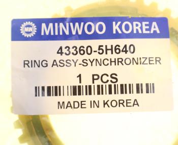 2 599 р. Кольцо HYUNDAI HD65,72,County (M3S5) синхронизатора 2,3-й передачи MINWOO MINWOO 43360-5h640  с доставкой в г. Кемерово. Увеличить фотографию 3