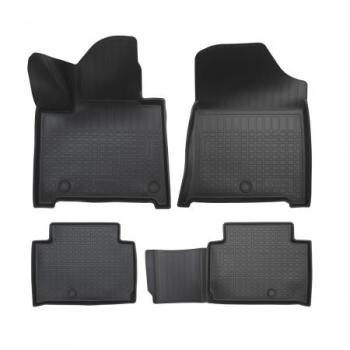 Коврики салонные (1,2 ряд, 7 мест) Norplast Unidec Hyundai Santa Fe 5 MX5 (2022-2025) (черные)