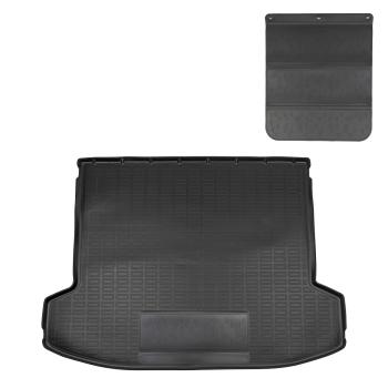Коврики в багажное отделение с защитным фартуком Norplast Unidec Hyundai Tucson NX4 (2020-2022) (черный)