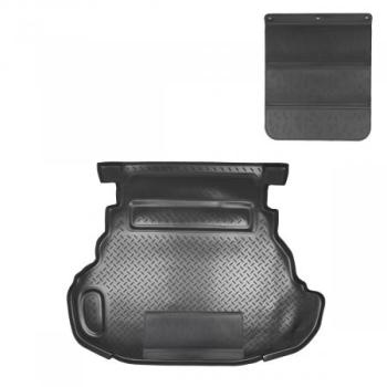 Коврик в багажное отделение с защитным фартуком (2,5L) Norplast Unidec Toyota Camry XV50 дорестайлинг (2011-2014) (черный)