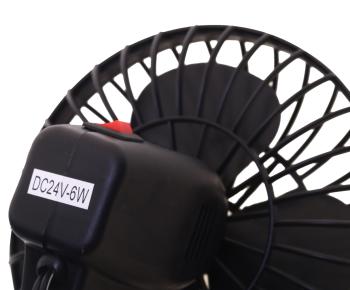 459 р. Вентилятор в салон 24V на присоске черный SKYWAY SKYWAY s01901002  с доставкой в г. Кемерово. Увеличить фотографию 3