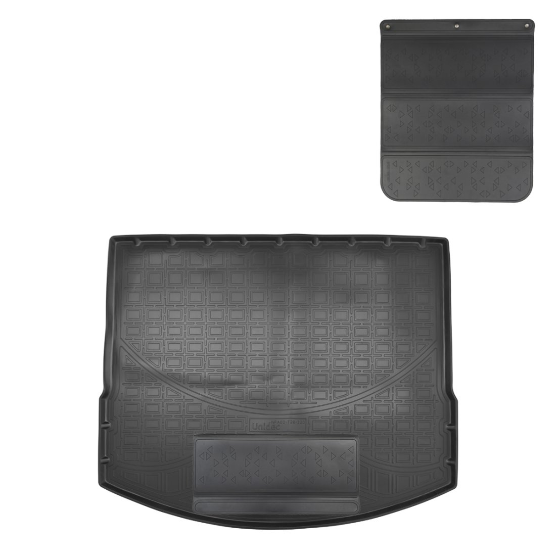 2 989 р. Коврик в багажное отделение с защитным фартуком Norplast Unidec  Haval F7 - F7x (черный)  с доставкой в г. Кемерово