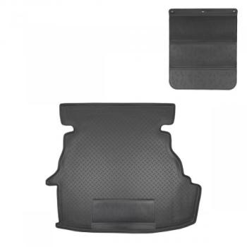 Коврик в багажное отделение с защитным фартуком Norplast Unidec Toyota Camry XV30 рестайлинг (2004-2006) (черный)