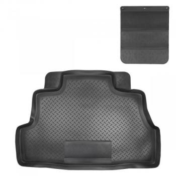 Коврик в багажное отделение с защитным фартуком Norplast Unidec Nissan Almera Classic седан B10 (2006-2013) (черный)