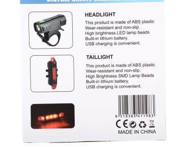 1 239 р. Фонарь велосипедный набор USB кабель с аккумулятором 600mAh Led NO NAME qx-t1198  с доставкой в г. Кемерово. Увеличить фотографию 7