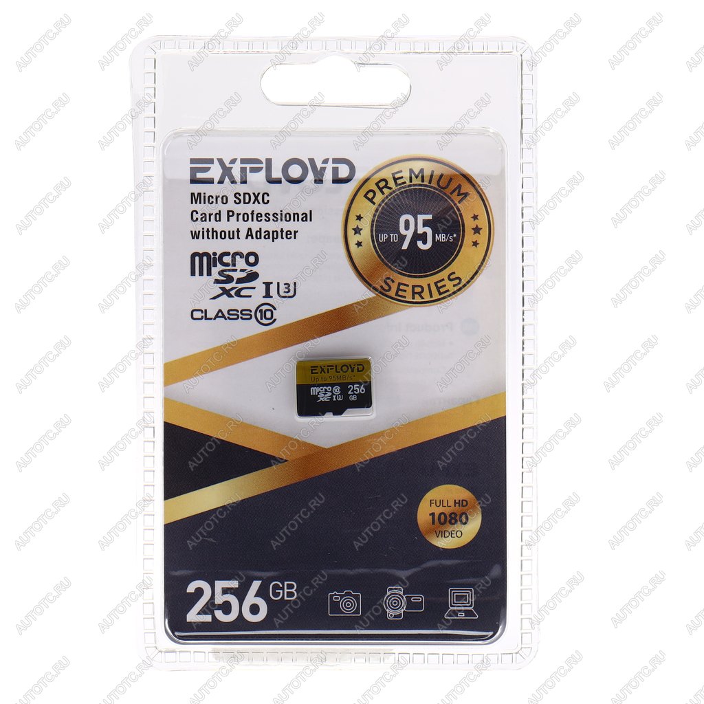 2 799 р. Карта памяти 256GB MicroSD class 10 EXPLOYD EXPLOYD ex256gcsdxc10uhs-1-elu3 w  с доставкой в г. Кемерово