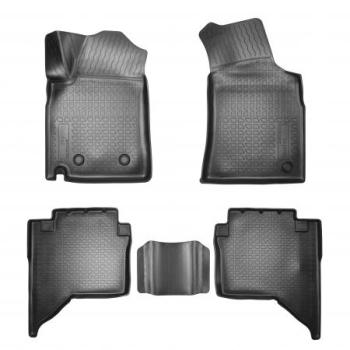 Коврики салонные Norplast Unidec JAC T8 Pickup Double Cab (РФ) (2023-2025) (черные)
