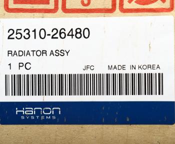 9 649 р. Радиатор HYUNDAI Santa Fe (00-) АКПП HCC (HANON) HCC 25310-26480  с доставкой в г. Кемерово. Увеличить фотографию 5