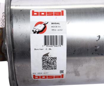 9 999 р. Глушитель RENAULT Duster средняя часть BOSAL BOSAL 351-222  с доставкой в г. Кемерово. Увеличить фотографию 3