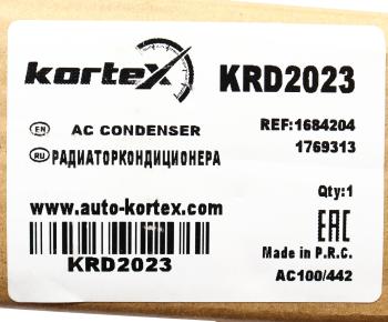 7 299 р. Радиатор кондиционера FORD C-Max (10-),Focus (11-) KORTEX KORTEX krd2023  с доставкой в г. Кемерово. Увеличить фотографию 4