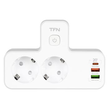 Тройник сетевой 2 гнезда + 3 USB TFN TFN tfn-power5wh