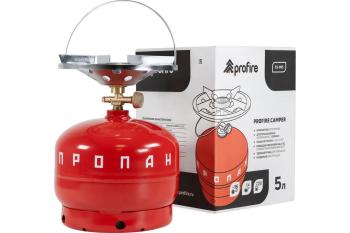 2 699 р. Плита газовая с баллоном 5л комплект Camper PROFIRE PROFIRE 00-00004262  с доставкой в г. Кемерово. Увеличить фотографию 1