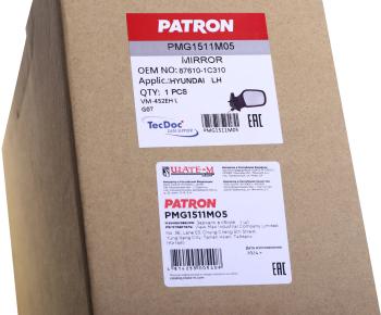 4 999 р. Зеркало боковое HYUNDAI Getz (02-) левое электрическое PATRON PATRON pmg1511m05  с доставкой в г. Кемерово. Увеличить фотографию 4