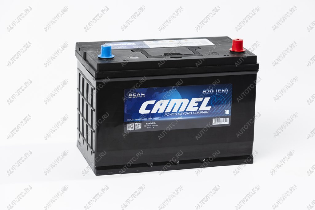 12 199 р. Аккумулятор CAMEL Asia 95Ач обратная полярность CAMEL 6ст95(0) 125d31l  с доставкой в г. Кемерово