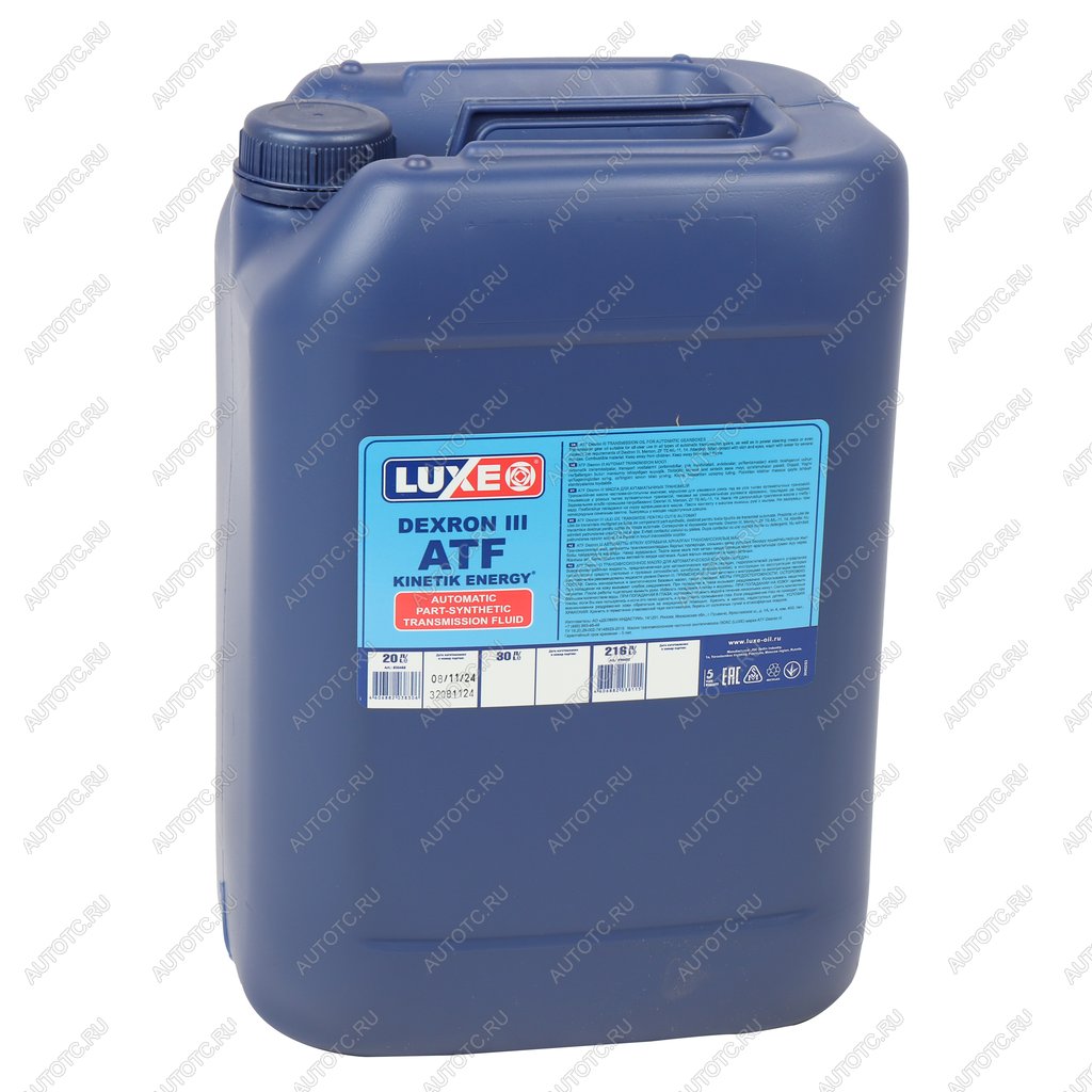 7 299 р. Масло трансмиссионное Kinetik Energy ATF Dexron III мин.20л LUXE LUXE 30468  с доставкой в г. Кемерово