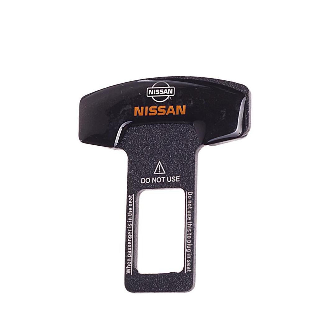 143 р. Заглушка ремня безопасности металлическая NISSAN 50х62мм MASHINOKOM MASHINOKOM zms 010  с доставкой в г. Кемерово