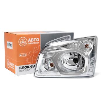 8 899 р. Фара блок ГАЗон Next левая AVTOELECTRICA AVTOELECTRICA с41r11.3711013 ae (фг027 ae)  с доставкой в г. Кемерово. Увеличить фотографию 1