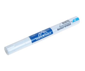 95 р. Маркер строительный белый 144х4мм VERTEXTOOLS VERTEXTOOLS 0020-01  с доставкой в г. Кемерово. Увеличить фотографию 1