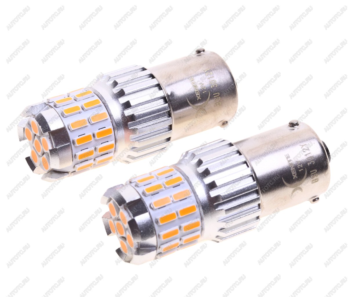 749 р. Лампа светодиодная 12V PY21W BAU15s желтая блистер (2шт.) XENITE XENITE 1009680  с доставкой в г. Кемерово