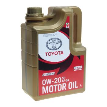 3 999 р. Масло моторное TOYOTA MOTOR OIL SP синт.4л SAE0W20 OE TOYOTA 08880-84355  с доставкой в г. Кемерово. Увеличить фотографию 1
