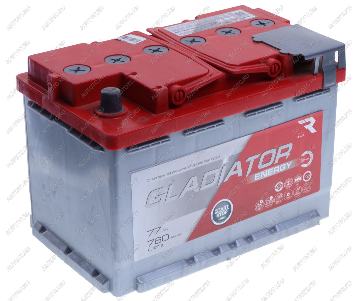 7 649 р. Аккумулятор GLADIATOR Energy 77Ач GLADIATOR 6ст77(1)  с доставкой в г. Кемерово